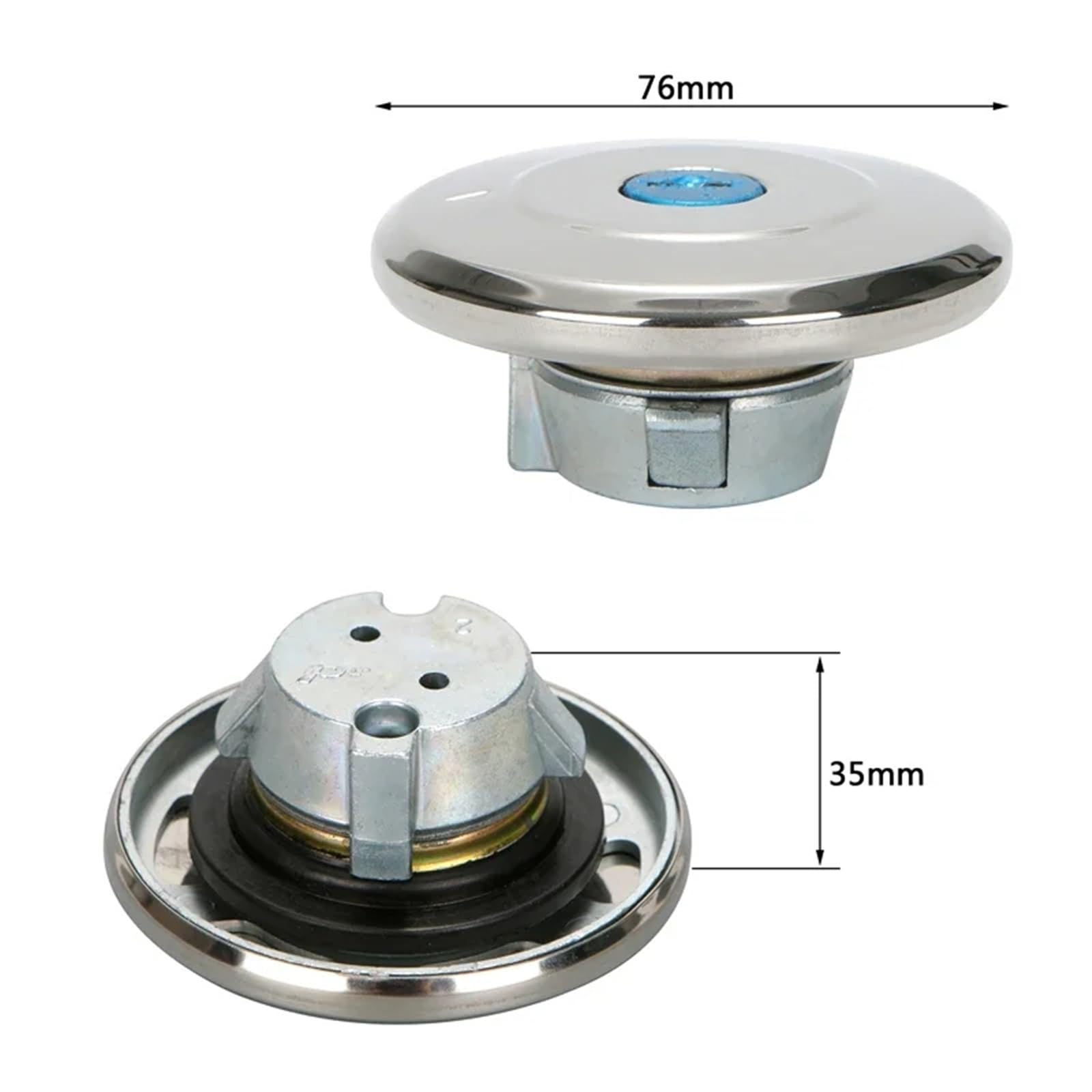 Blocchetto Accensione Moto 1 Set Per Street 500/750 Blocco Interruttore Accensione Moto A 3 Fili + Blocco Coperchio Tappo Serbatoio Carburante Con 2 Chiavi Accessori Interruttore Accensione