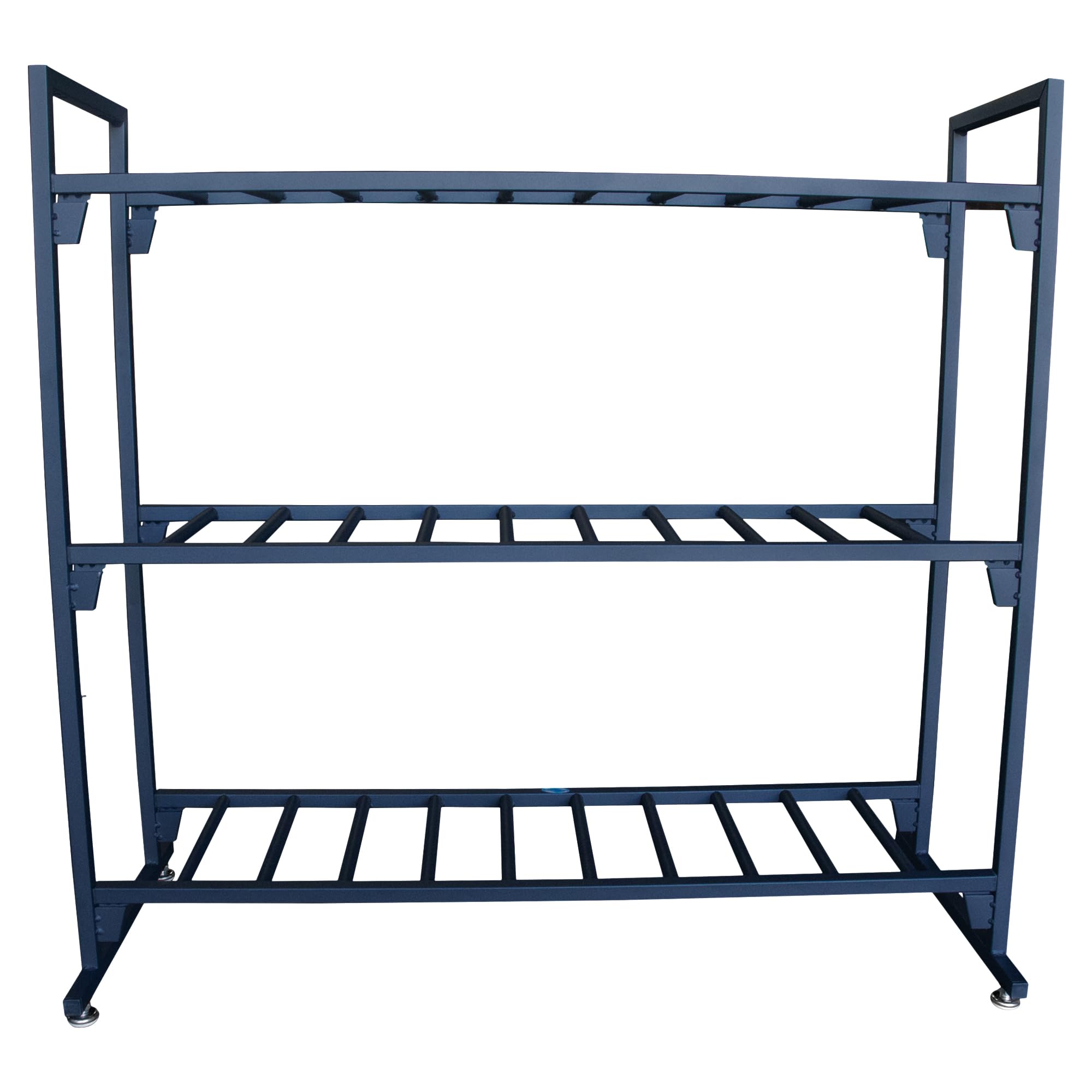 EBC Battery Black Battery Rack Stands Insanely Strong Storage Rack Holds 12 Batteries & Supports 300 Pounds PER SHELF - No Tools Required