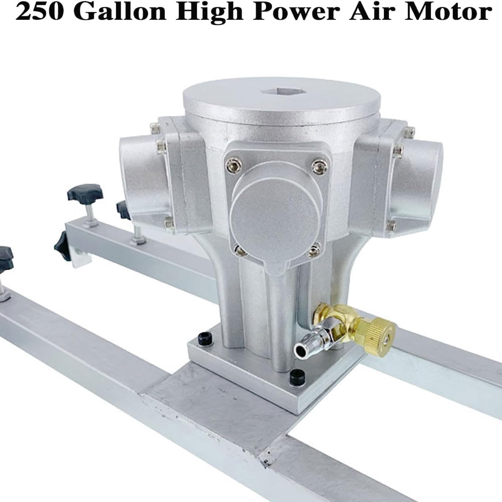 Mezclador de pintura neumático para tanque IBC, agitador de aire de 1 tonelada de 1 HP con impulsor de tres cuchillas de acero inoxidable, hélice plegable, 0-1800 RPM, para disolvente de tinta