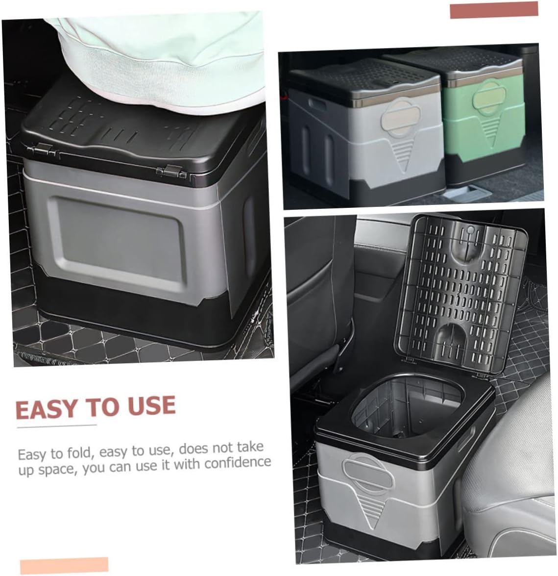 Lightweight Foldable Potty Portable Emergency Toilet for Car Outdoor Travel Camping Closestool