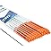 Jollybower 48 inch Driveway Marker, 5/16 Inch Dia Orange Fiberglass Driveway reflectors, Snow Stakes with 12" Install Drill B