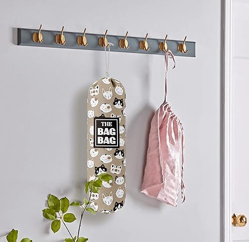 Miniatura 5 de Funny The Bag Bag, organizador de bolsas de comestibles para bolsas de compras, bolsas de plástico de montaje en pared, dispensadores de