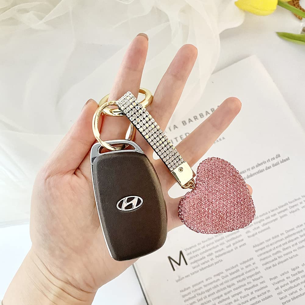 Llaveros Para Manualidades, En Forma De Corazón De Diamante