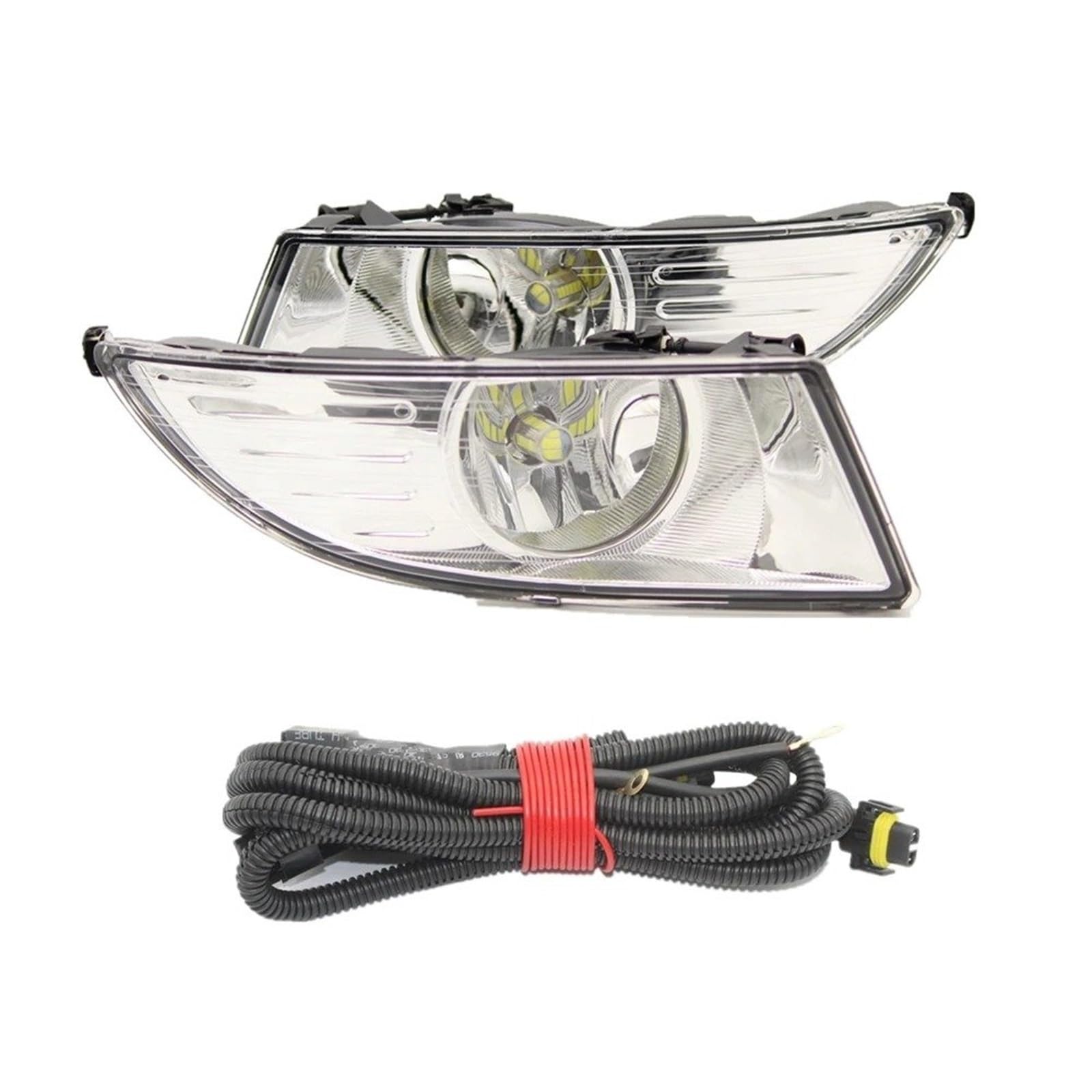 SANCAK Faro Anteriore Fendinebbia Per Auto A LED Per Skoda Per Fabia | Per MK2 5J 2011 2012 2013 2014 2015 Fendinebbia anteriore con lampadine a LED e filo