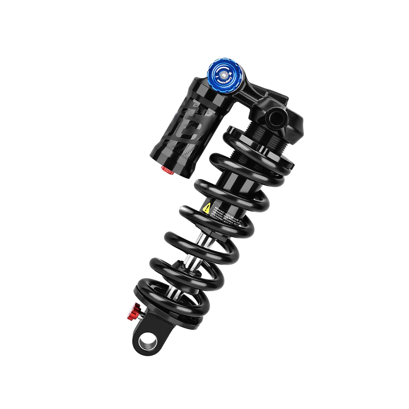 Topiky Mountainbike-Stoßdämpfer Hinten, 550 Lbs, Robuste Schraubenfeder für Downhill-Fahrer (185MM 550LB 54x24 Buchse)