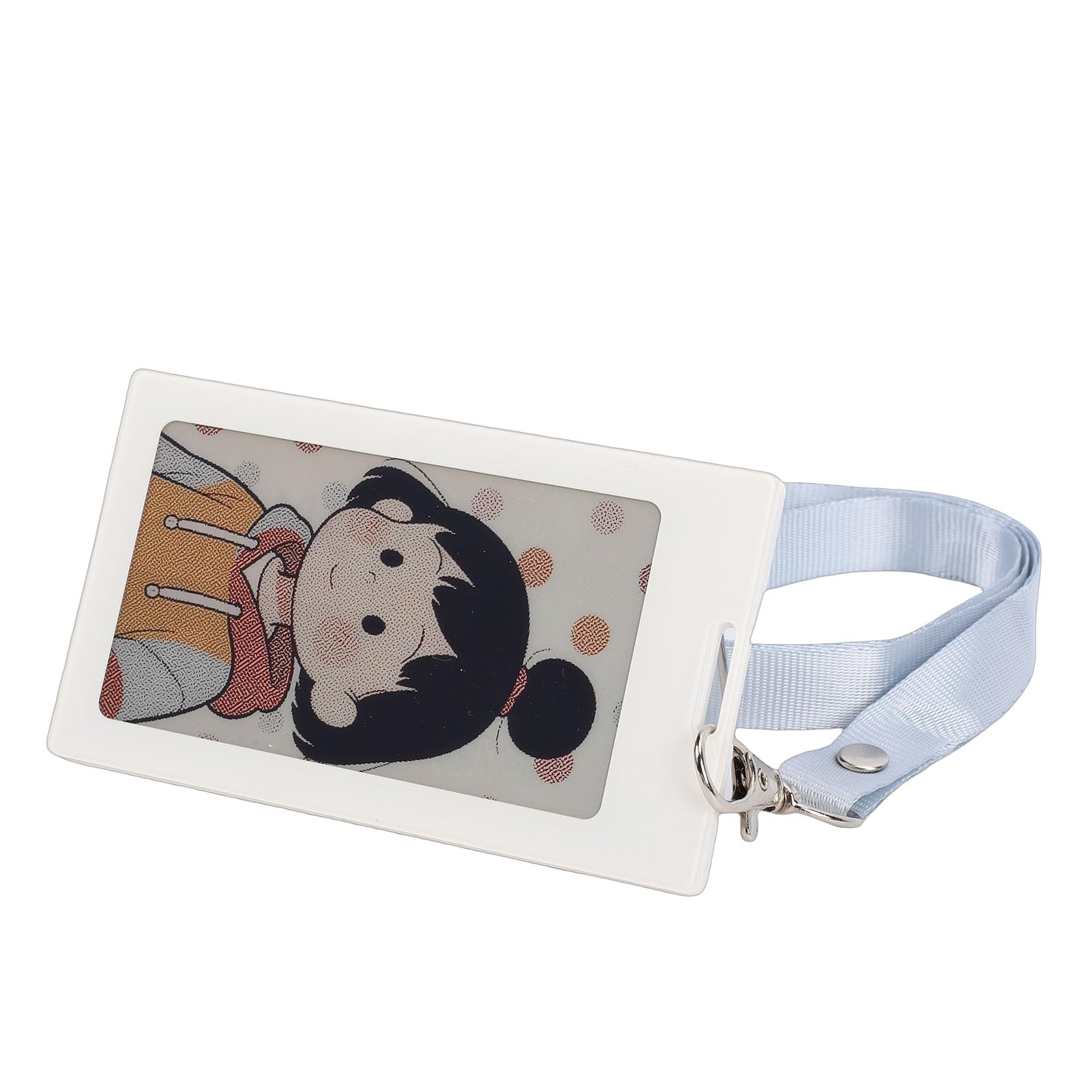 Ejoyous Smart Badge Porte-badge d'identification Intelligent ABS avec écran NFC 3,7 Pouces 240 X 416 14 à 158 °F sans Charge étanche pour étiquette de Nom d'étudiant employé pour IOS