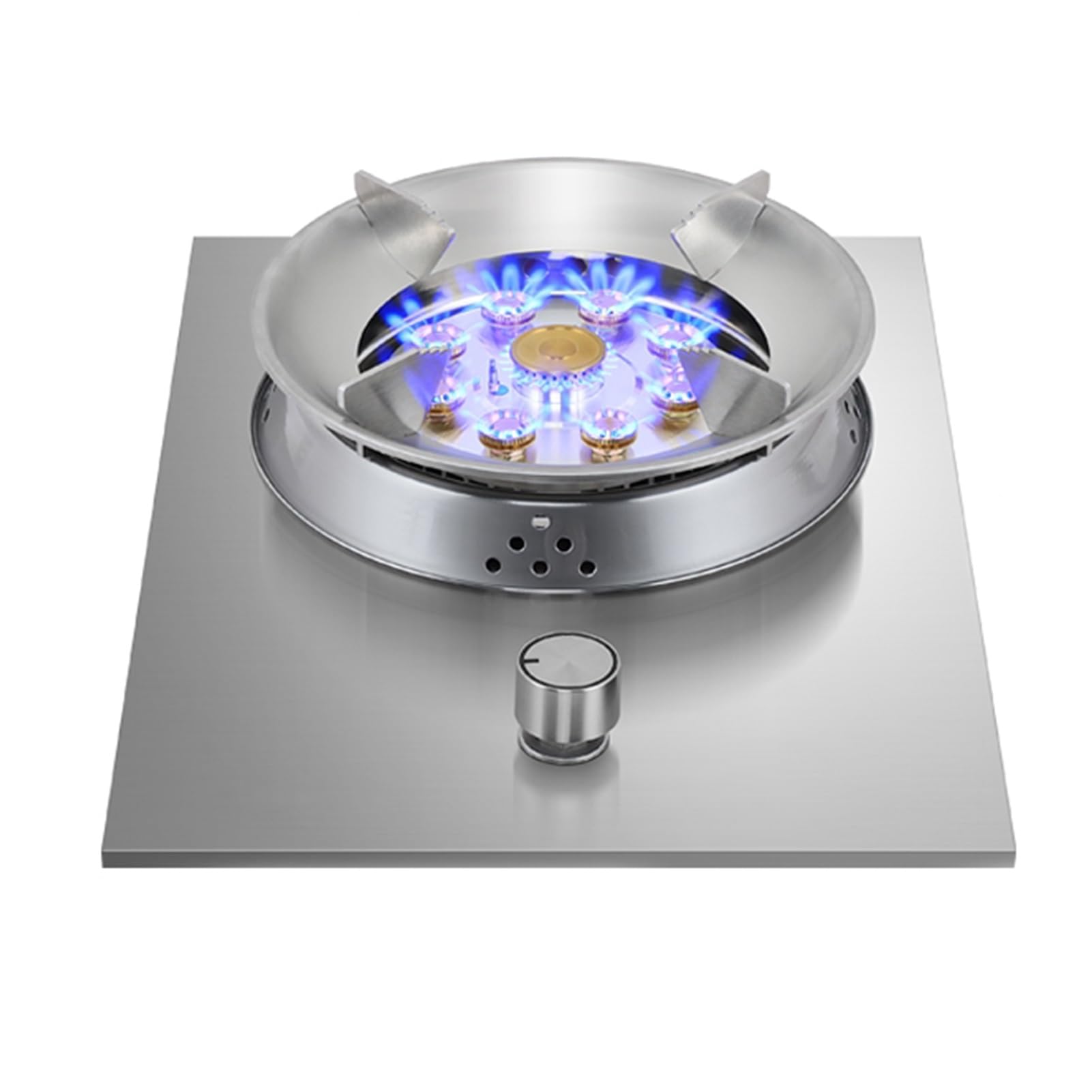 Cuisinière À Gaz 1 Brûleur, Cuisinière De Conversion De Gaz Naturel/gaz Liquéfié 5,2 KW, Cuisinière À Gaz Domestique À Brûleur Unique En Acier Inoxydable, Installation Intégrée Et Sur Table(NG)