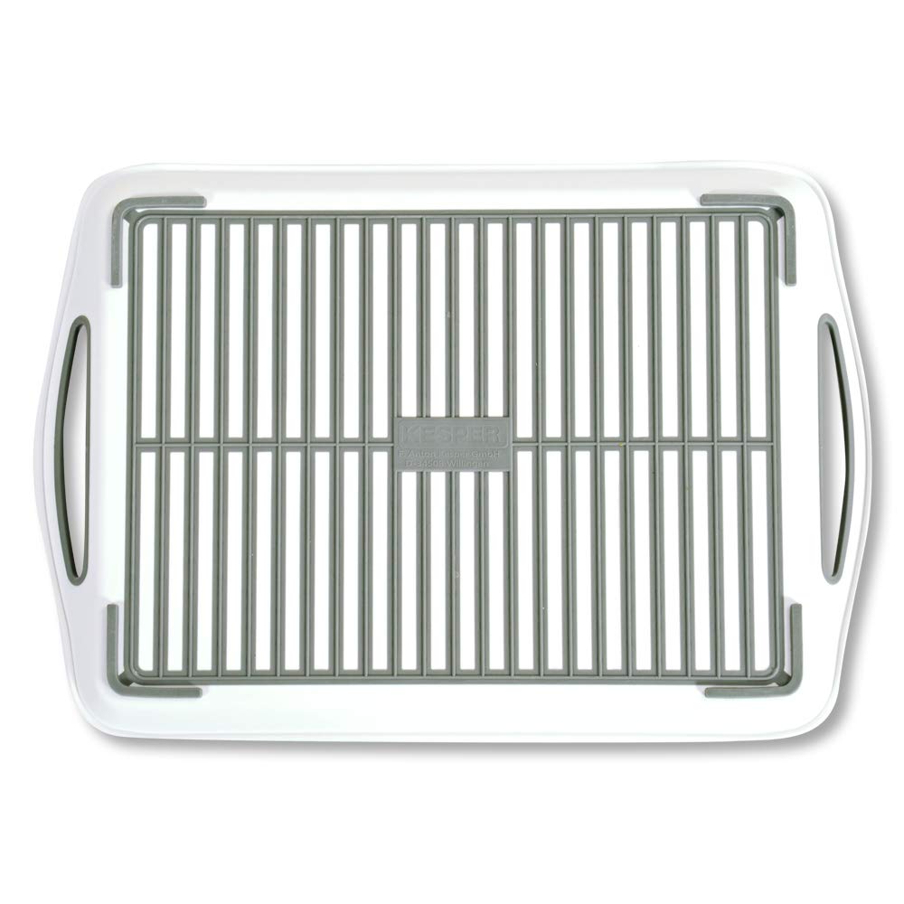 Kesper Bandeja Antideslizante Blanco (Paquete de 2)