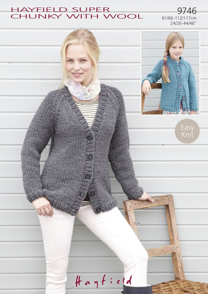 Hayfield Super Chunky With Wool Knitting Pattern 9746