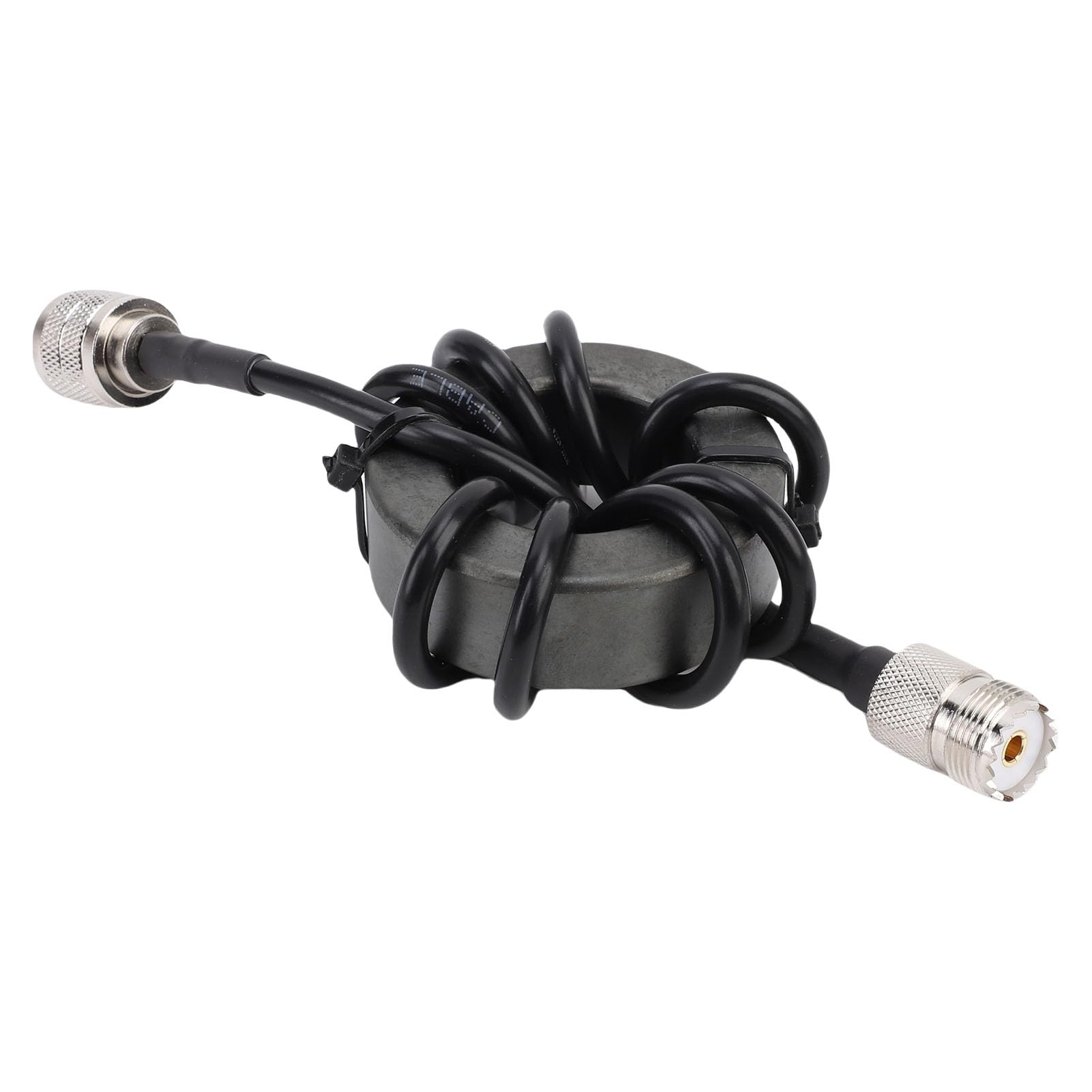 PUSOKEI 1,8-30 MHz Shortwave Choke Magnetic Ring, HF Common-Modus Choke Balun mit PL-259 Bis SO-239-Stecker, Anti-Interferenz 1: 1 Stromtyp für HF Shortwave-Radio Der Feeder Der Feeder