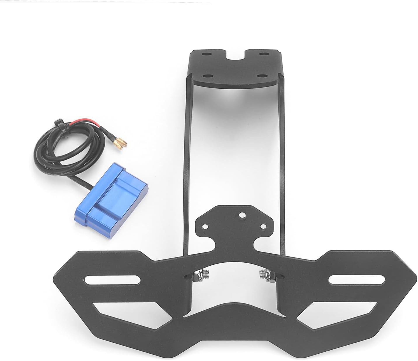 ZX6R 636 Fender Eliminator, Tail Tidy License Plate Bracket Mount Compatible with Kawasaki Ninja ZX6R 636 2024,2025 Taillight Turn Signal License Plate Light Mount Bracket (Black Label)