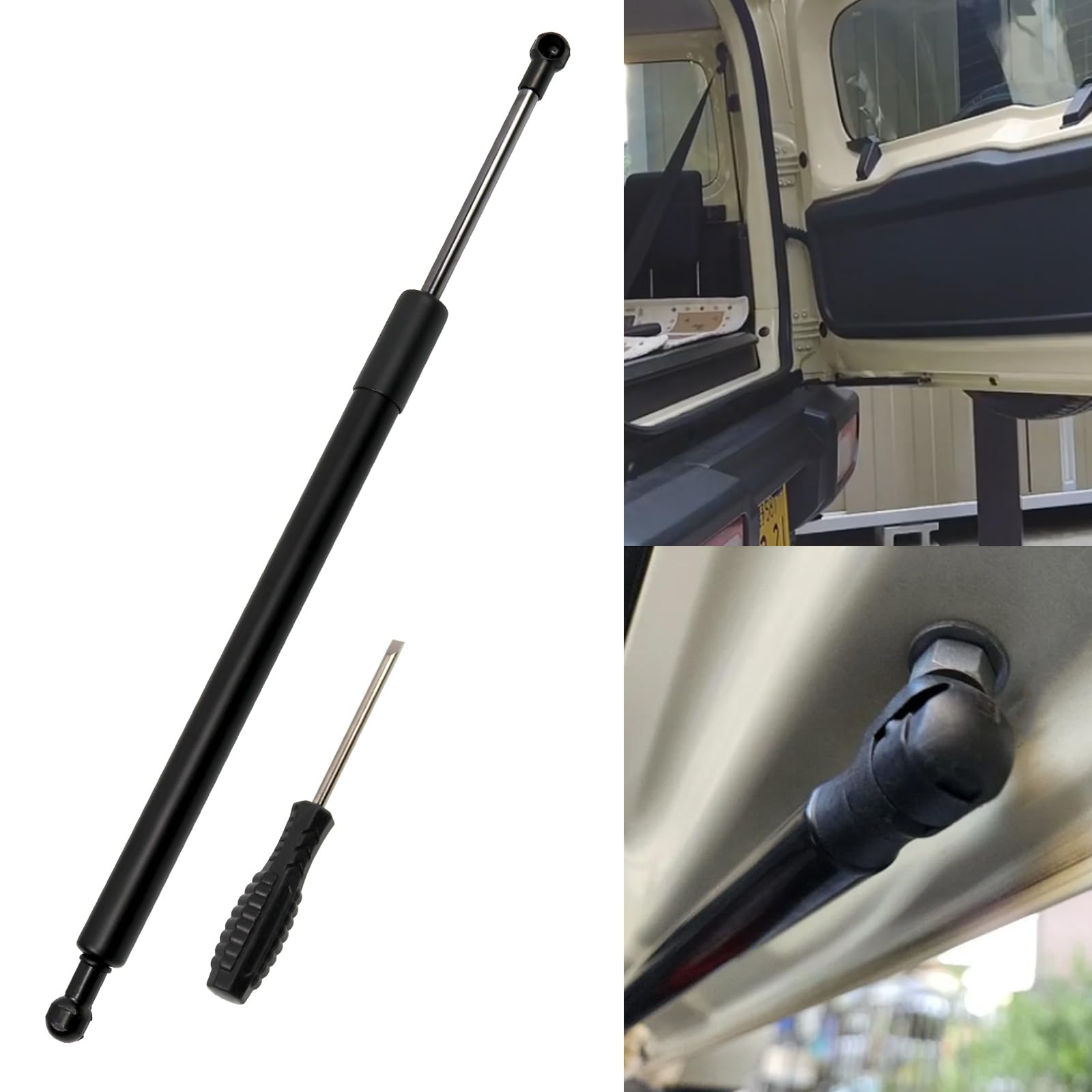 KOBSAINF ジムニー JB64 バックドアダンパー 途中止まり スズキ ジムニーシエラ JB64/JB74W専用 アクセサリー リアハッチダンパー 油圧ダンパー ジムニーのアクセサリー 車検対応 純正交換 3段階ドアオープナー バックドアバランサー