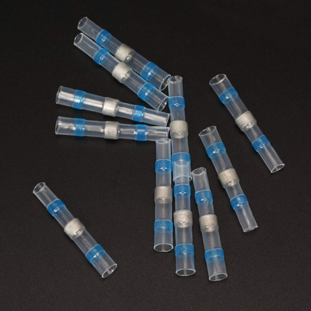 100X Lötverbinder Schrumpfverbinder Stoßverbinder Quetschverbinder Kabelver-Set