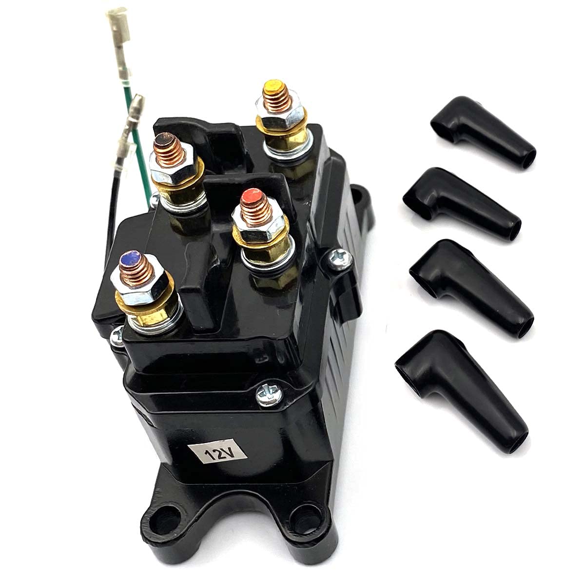 DEVMO ATV UTV Winch Contactor Solenoide 12V Relè Solenoide Contactor Winch Switch 2875714/63070 / 62135/74900, Ricambio per Ramsey, Warn, Superwinch Champion 2500 3000 3500 500 lb
