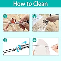 Vista 6 de Kit de Aerógrafo Gocheer con Compresor de Aire, 40 48 PSI de Alta Presión, Pincel de Aire sin Obstrucciones con Boquilla de 0.2/0.3/0.5mm