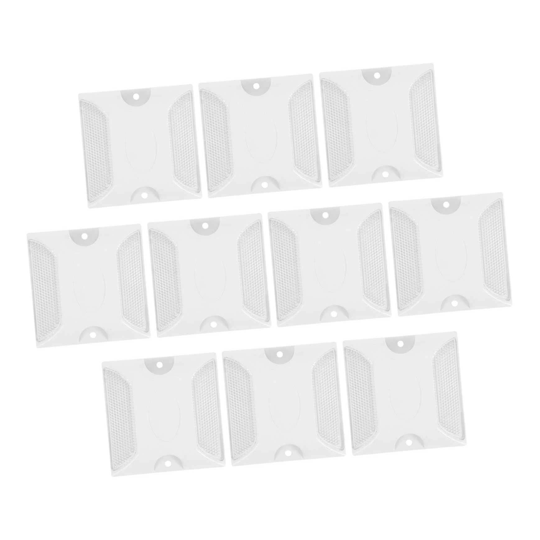 Healifty 3 series Marcadores De Carretera Tacos Reflectantes Para Carretera Reflectores Para Pavimento De Calle Marcador De Seguridad Marcadores De Entrada Reflectantes 10 piezas x 3