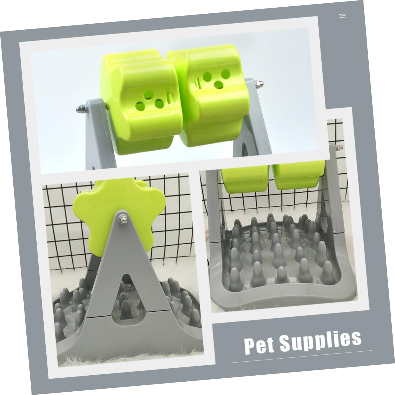 minkissy Juguete con Fugas de Rodillos comedero Lento para Perros Juguetes dogman Juguetes para Perros pequeños Plato de Comida para Perros comedero para Perros automático dispensador