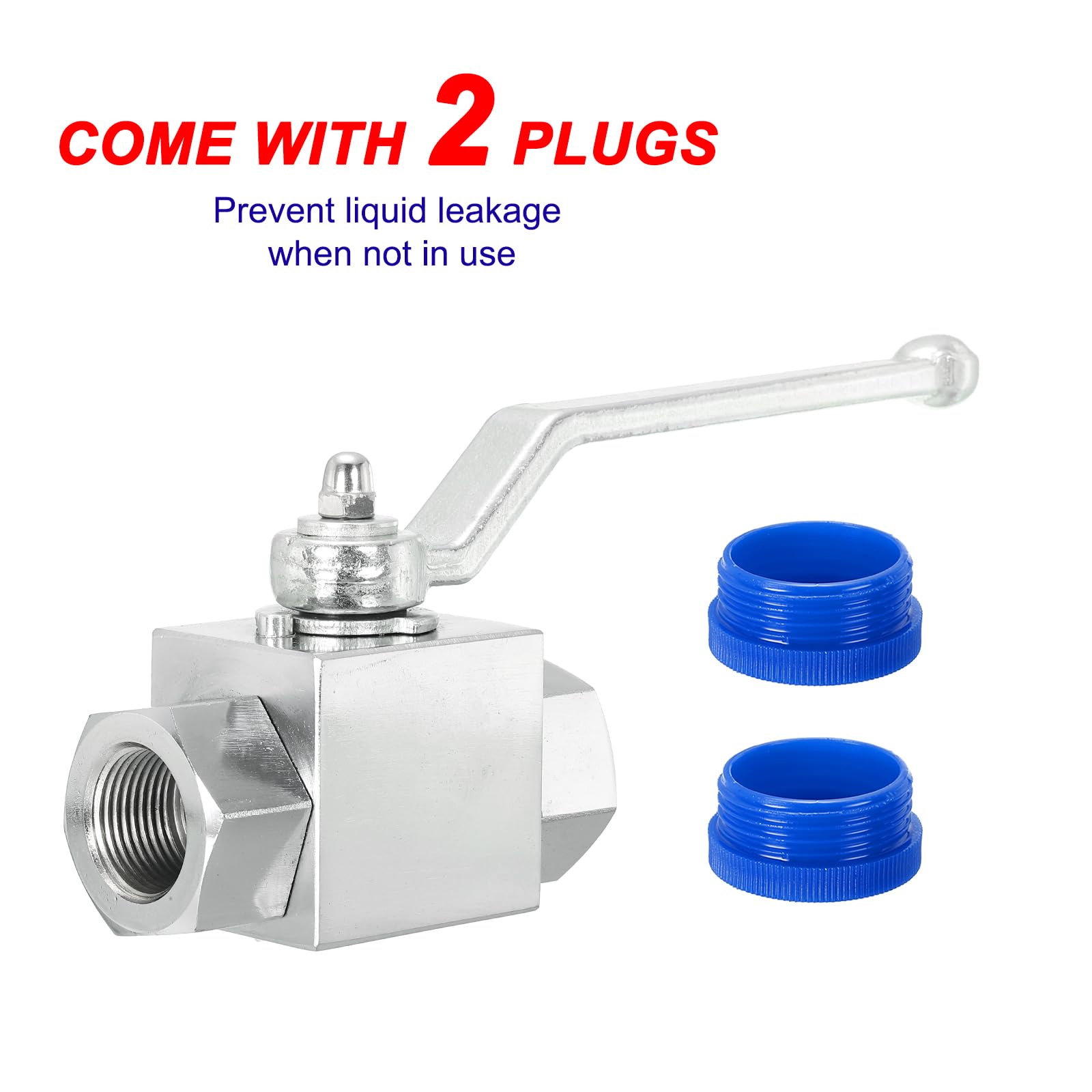 Vanne à Bille Hydraulique 2 Voies - 3/4 Pouces NPT Femelle - Pression Max 4560 PSI - Zaplyte