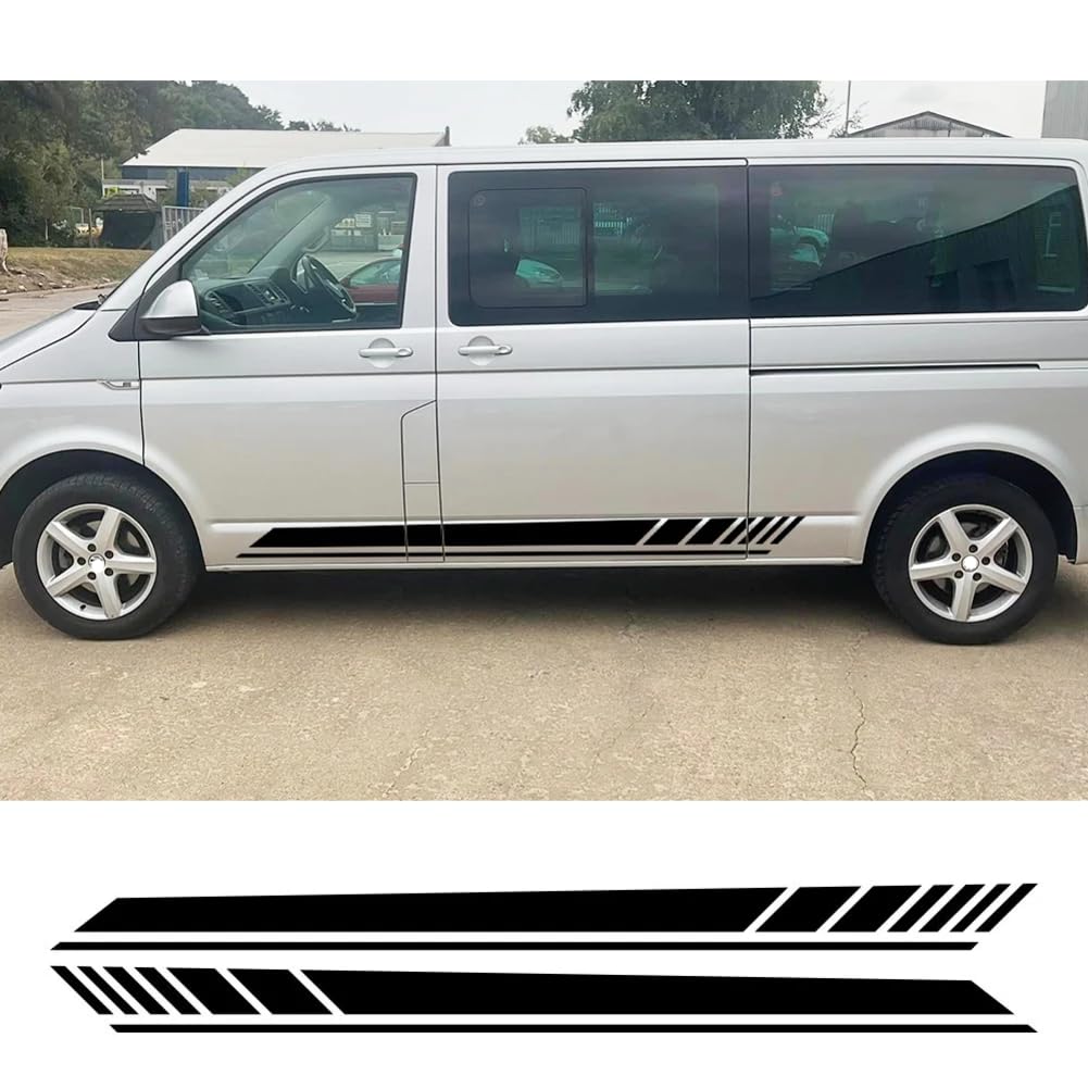 Side Stripe Stickers For VW Transporter T5 T6 T4 LWB Sticker Decal Vinyl Camper - Foto 3