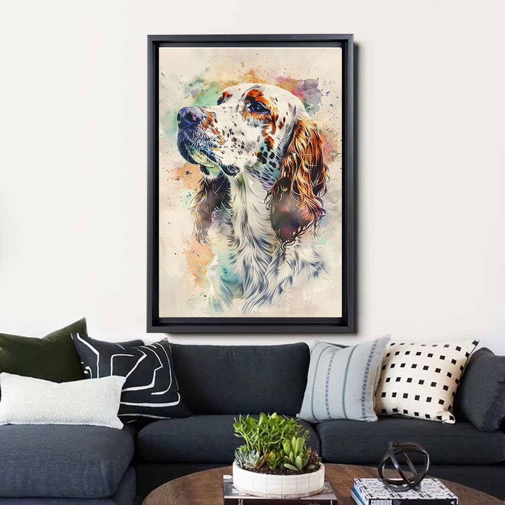 Amazon.com: English Setter Poster, Custom Dog Wall Art,Colorful