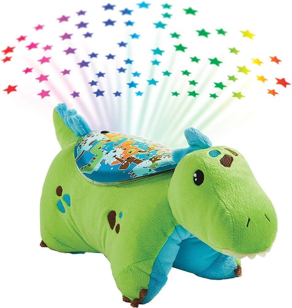 Pillow Pets Sleeptime Lites Green Dinosaur Stuffed Animal Plush Night Light