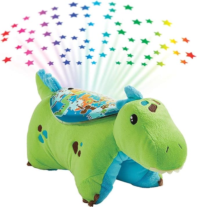 ⭐Dream Pets Pillow Pets Sleeptime Lites Green Dinosaur Plush Night Light⭐