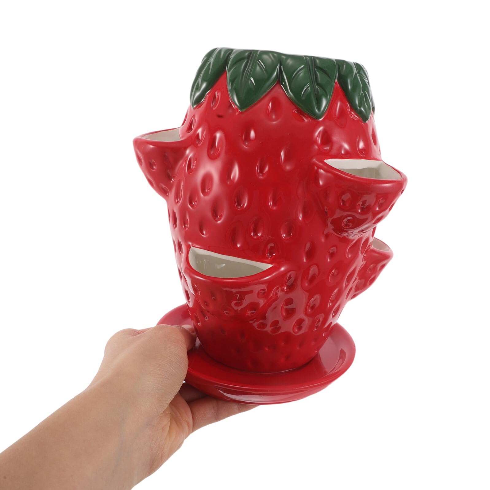 Doniczka w Stylu Retro Doniczka Do Storczyków Doniczki Szkółkarskie z Otworami Pojemnik Na Rośliny Kwiatowe Okrągłe Doniczki Ogrodowe Red