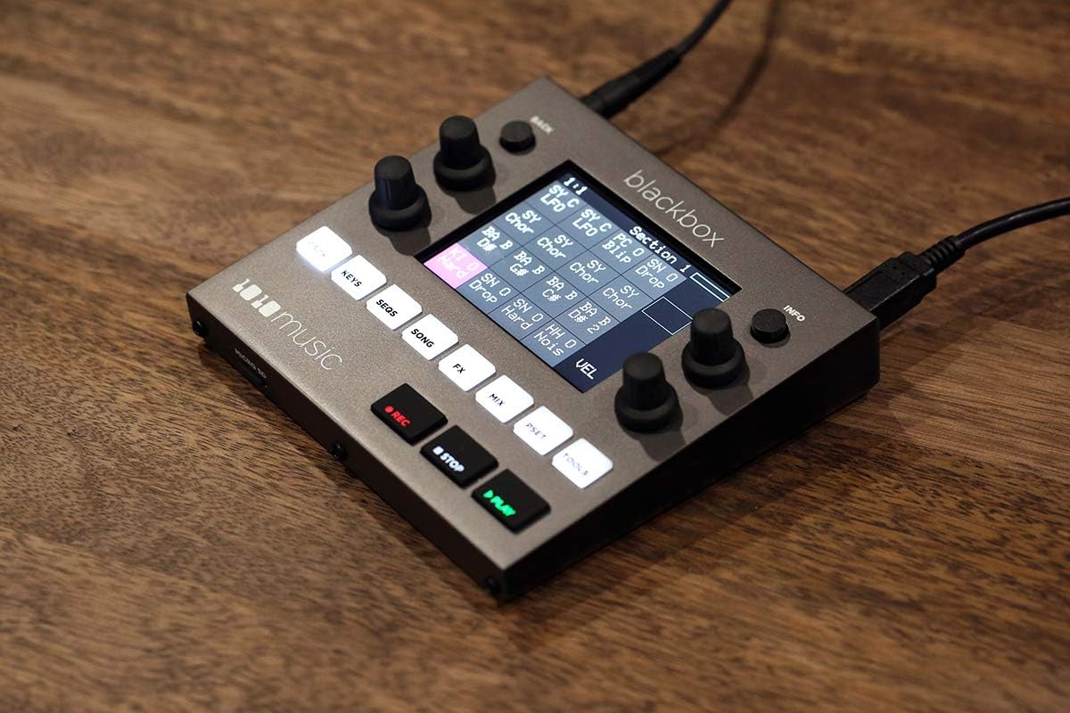 Blackbox in use, displaying waveform editing