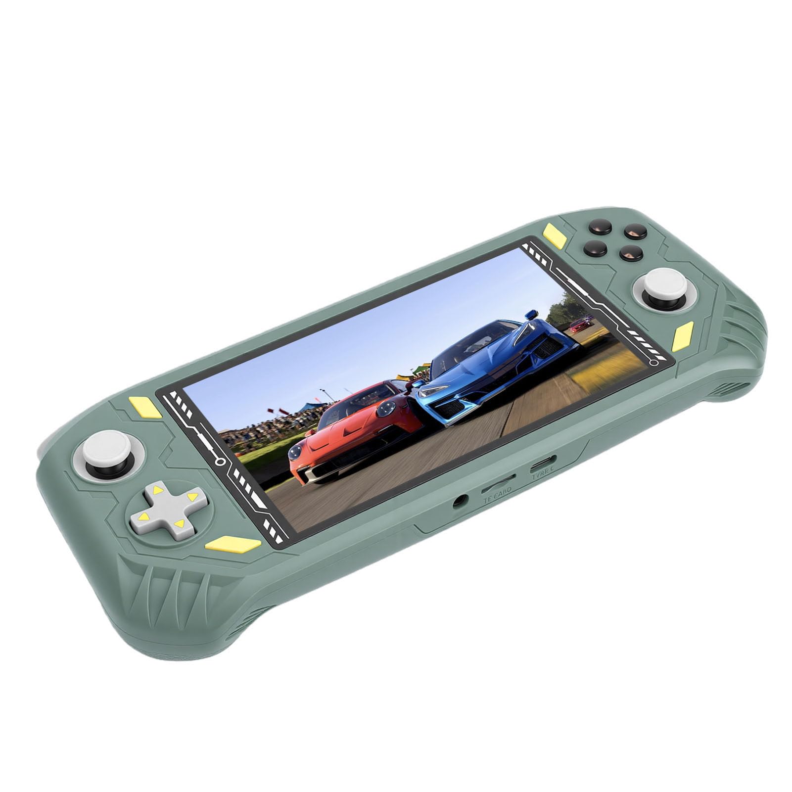 5,5-Zoll-Handheld-Spielekonsole, RK3562 Quad-Core-Gaming-Gerät, Tragbarer Gaming-Player mit HD-Multimedia-Schnittstelle, Ideal für -Enthusiasten (Green)