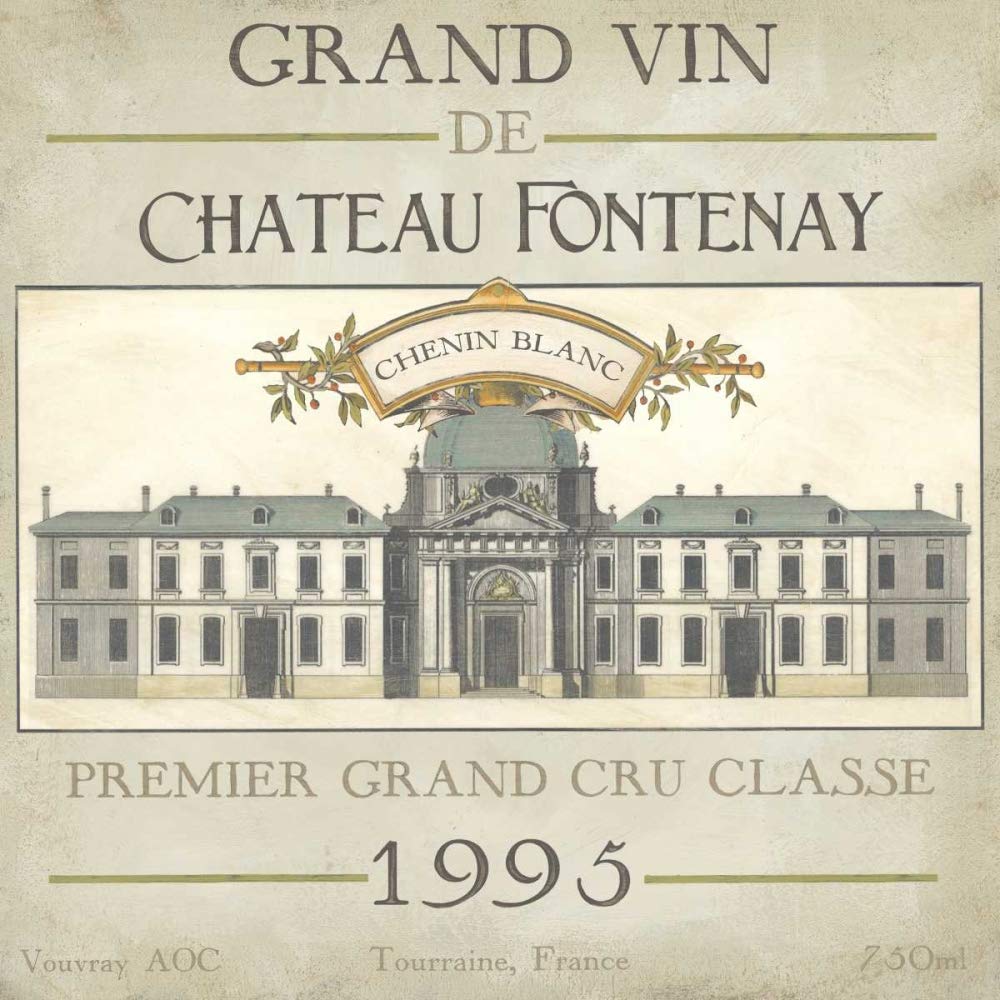 Image sur toile enroulée vintage avec étiquettes de vin IX Vess June Erica – Impression artistique sur toile pour cuisine, boissons, bouteilles de vin, étiquettes de type étiquette Texte 15_X_15_in