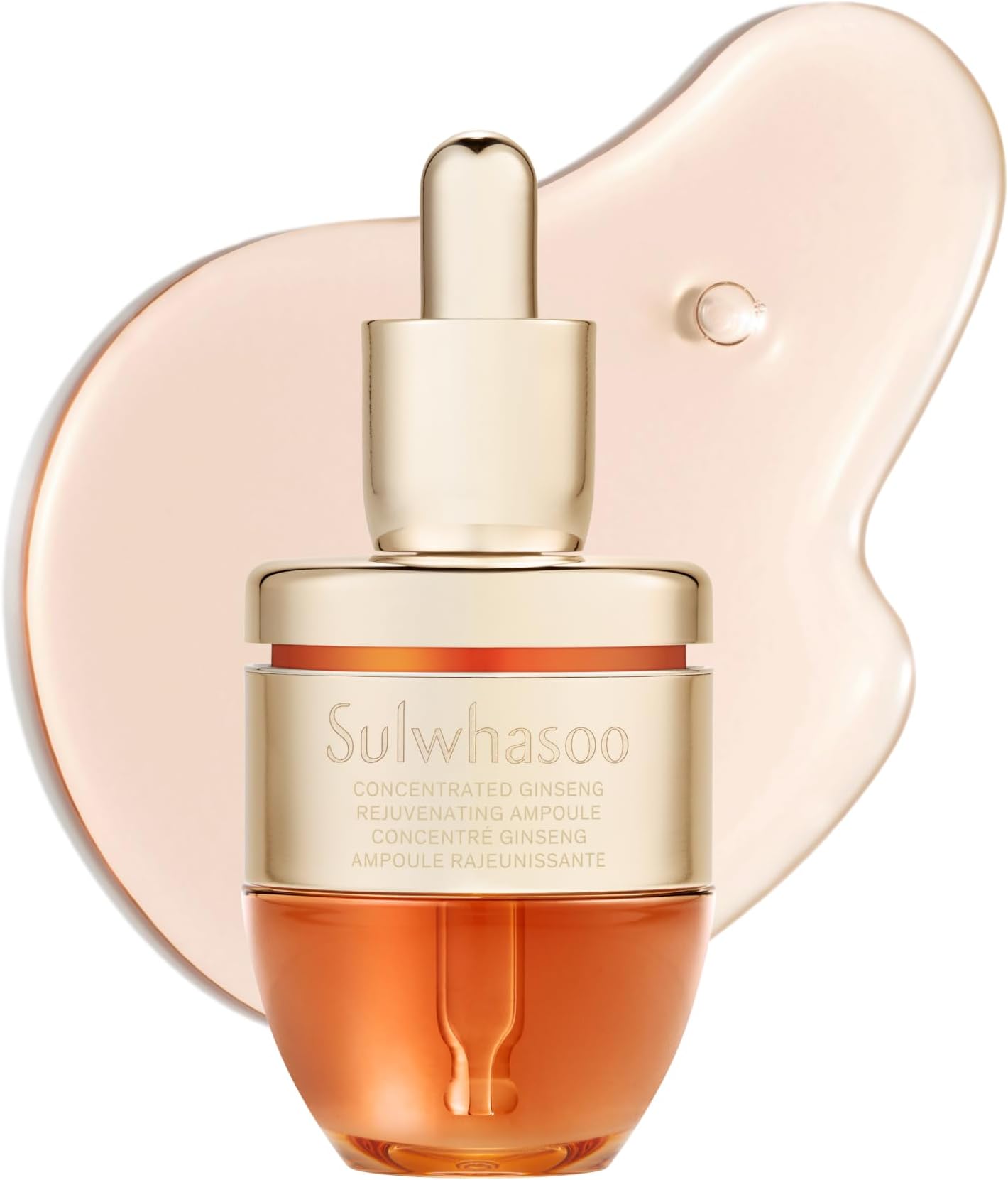 Concentrated Ginseng Rejuvenating Ampoule - Korean Ginseng & Peptide Treatment for Wrinkles & Firmness, Helps Soothes Skin & Improves Skin Condition, 0.67 Fl Oz