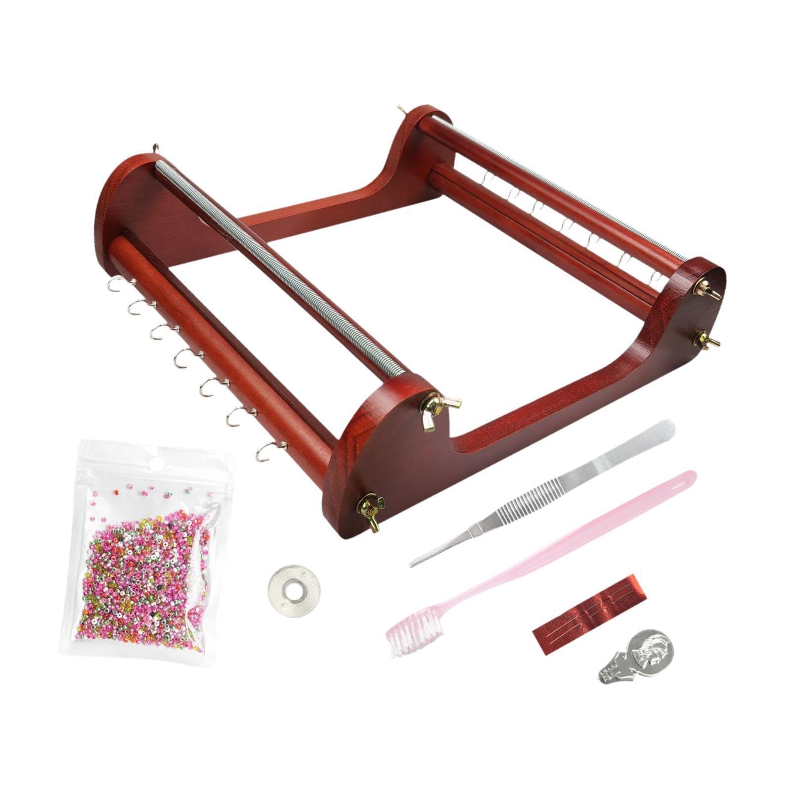 Kit di piccole perline di legno, macchina per tessere perline di legno, gioielli fatti a mano, braccialetti e creazione di gioielli, kit artigianale