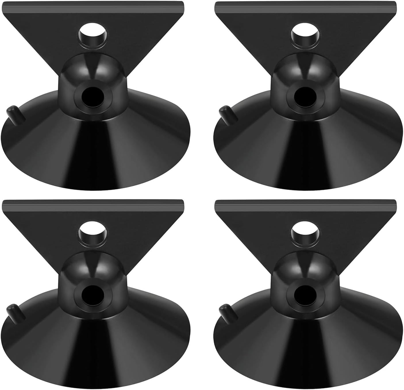 4PCS 32x23.5mm PVC Black Bulb Suction Cup Removal Replacement Suitable for Halogen Mini Track Light and Extractor Hoods