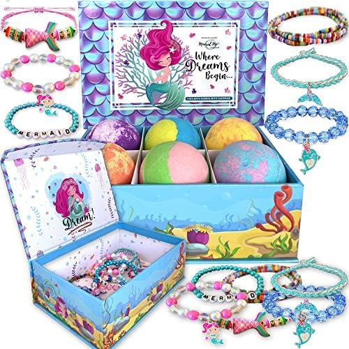 Amazon.com: 9PCS Bath Bombs for Kids Girls - Bubble Bathbombs Set with ...