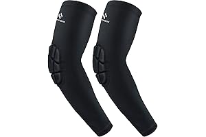 2PCS Padded Elbow Sleeves Compression Arm Protective Support for Volleyball