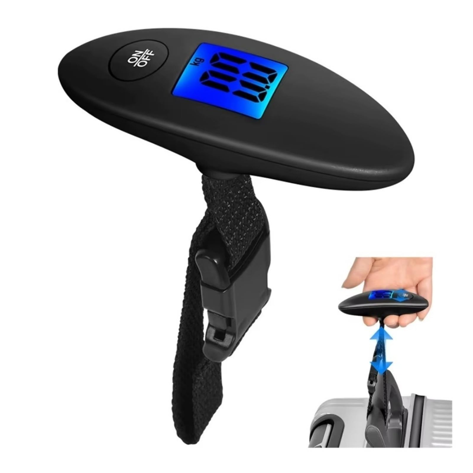 LNHHG High Precision Digital Luggage Scale Electronic Portable Travel Digital Hanging Scales with LCD