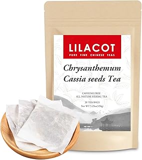 LILACOT Chrysanthemum Cassia Seeds Tea Bags Natural Liver Detox Tea 5gx30 Teabags