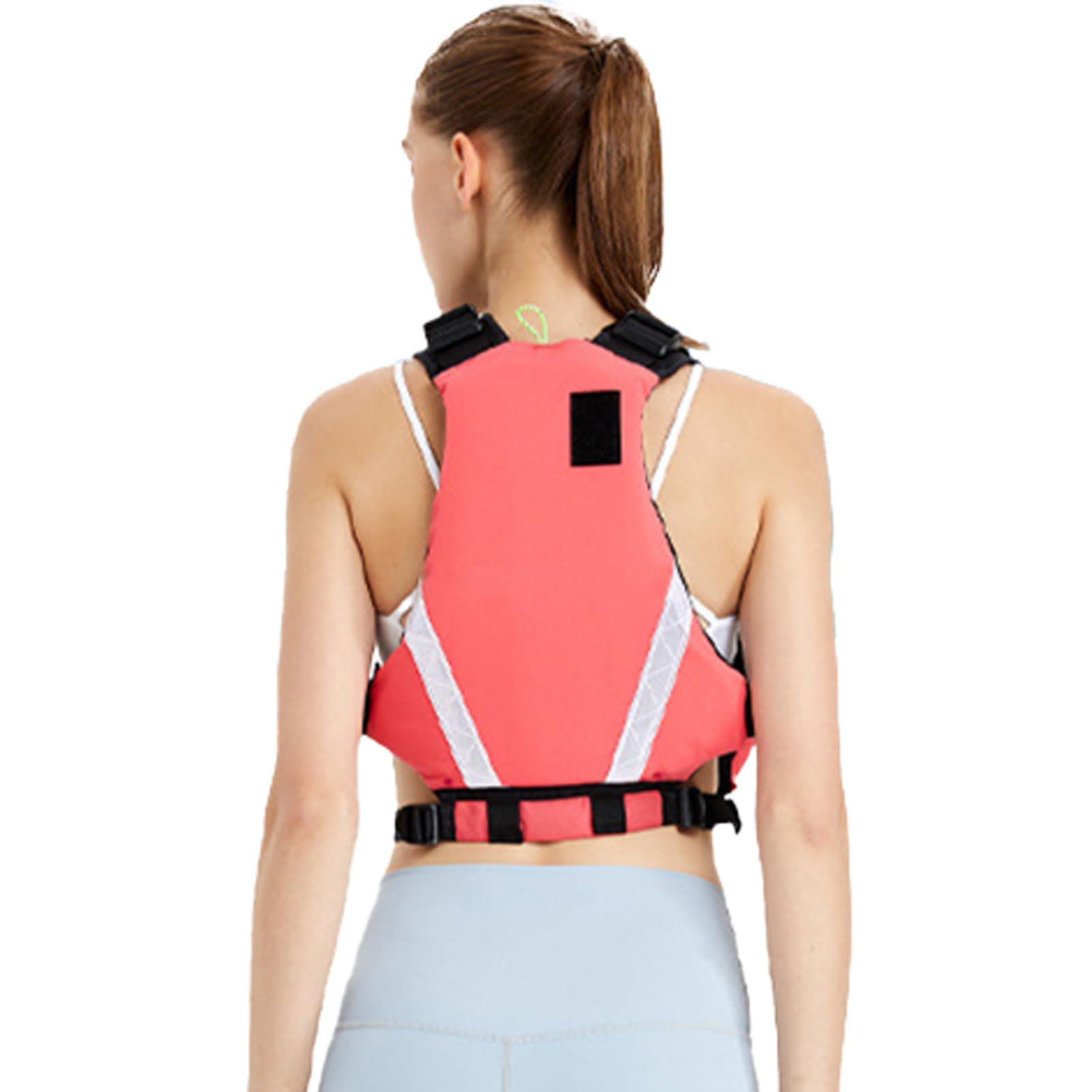 Chaleco Salvavidas para Adultos con Tiras Reflectantes, Chaleco De Natación Flotante De Seguridad Ajustable para Deportes Acuáticos, Pesca, Rafting, Kayak