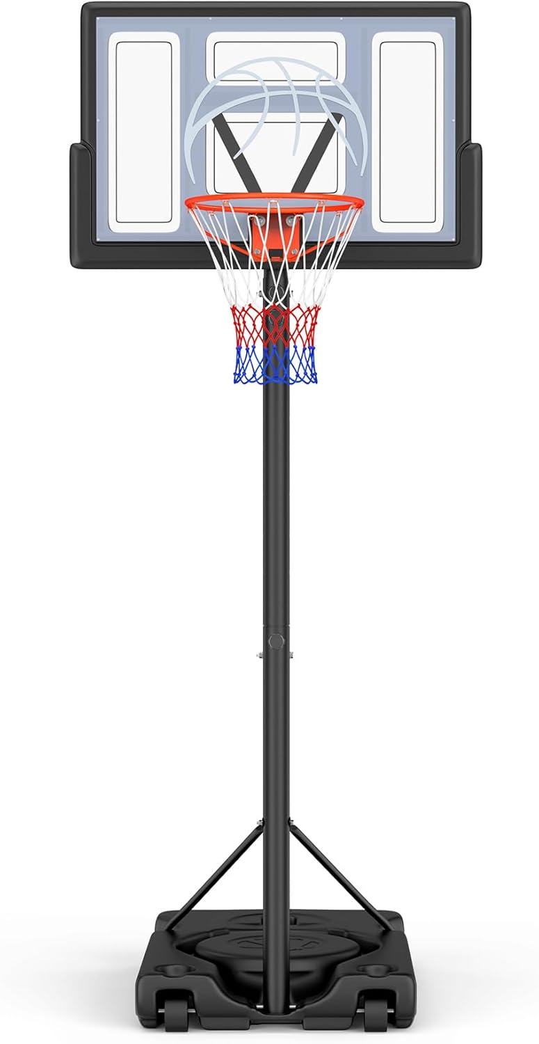 Yohood バスケットゴール 屋外 家庭用 高さ調節簡単 135～305cm 移動式
