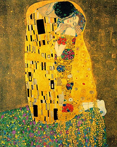 豪華クリムト接吻 絵画&プレースマットセット Amazon.co.jp: 世界の名画 クリムト 接吻 ジークレーキャンバス複製画