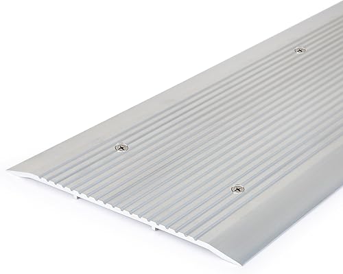 Miniatura 9 de Umbral de puerta de aluminio de alta calidad de 12 pulgadas de ancho, umbrales para puertas, sillín de puerta plana de utilidad, perfil bajo,