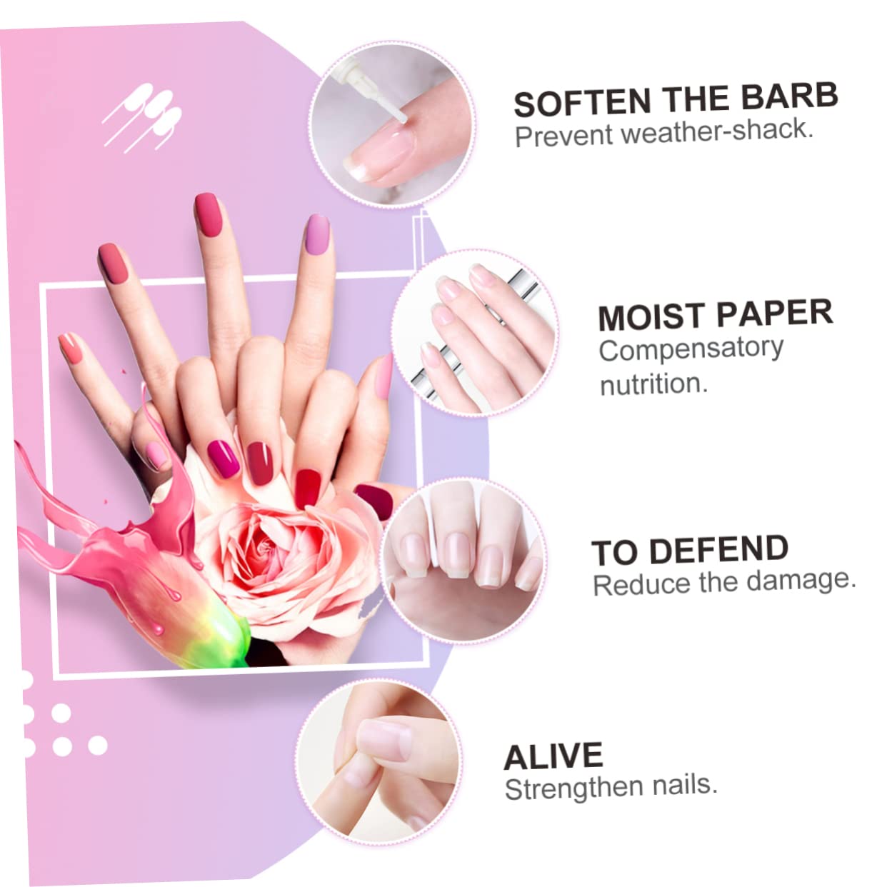 Mipcase 15pcs Professional Nail Polish Pen Brush Tip Tube Apply for Cosmetics Personal Care