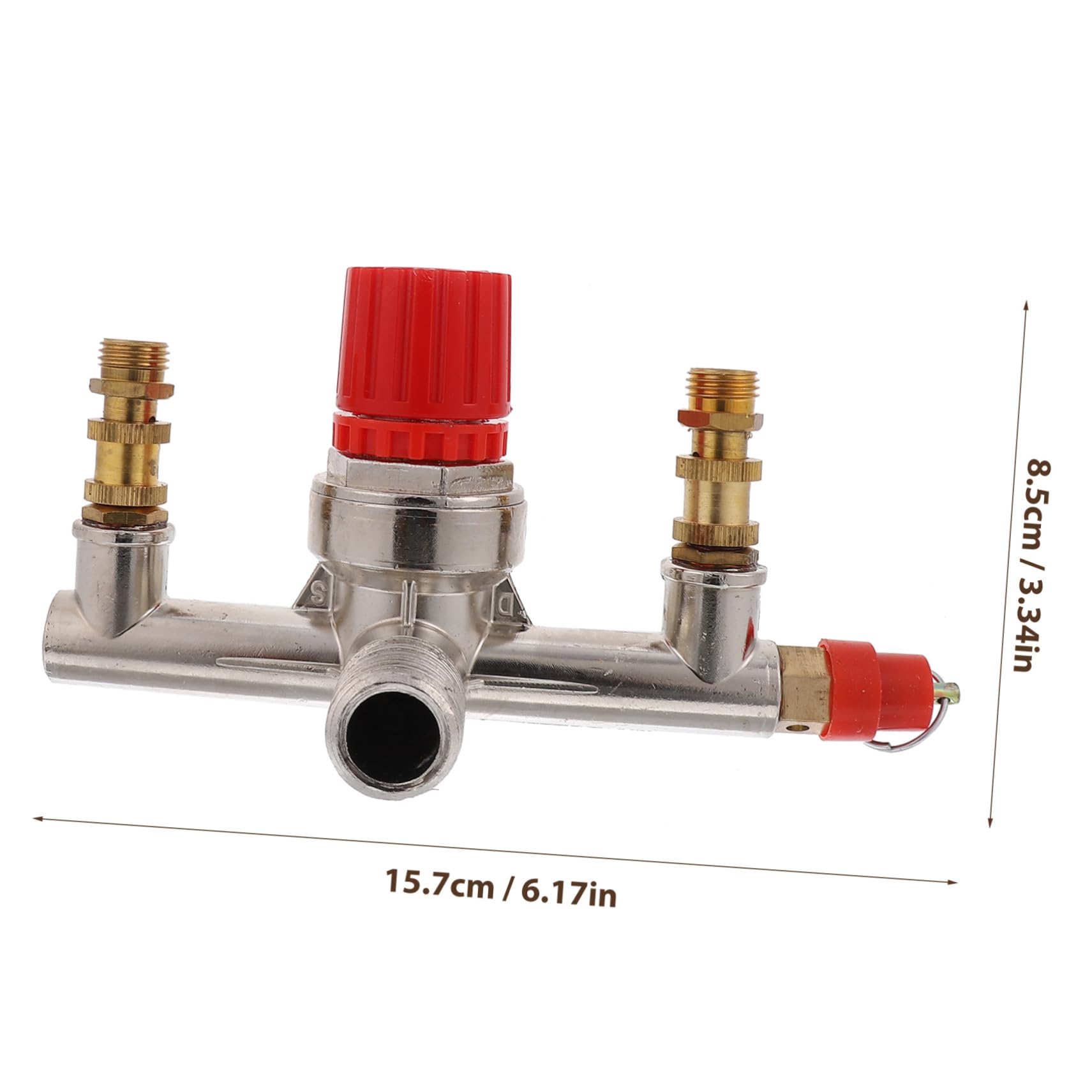 Pressostato per Compressore Aria con Manometri Regolatore 175psi | Interruttore di Controllo Pressione, 16a, Metallo e Plastica, per Compressore Aria