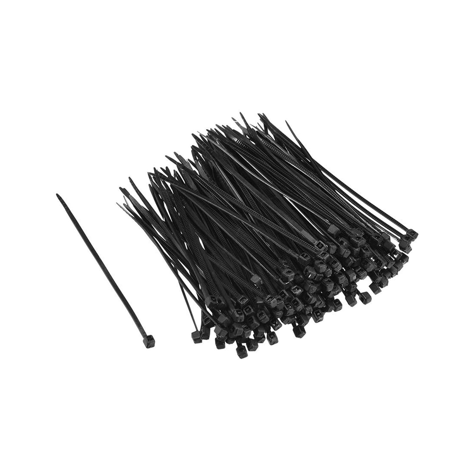 Unifizz 300PCS PCS Cable Zip Ties 80mm x 1.8mm Balck – Self-Locking Nylon Tie Wraps Nylon Cable Wire Ties for Household, Office & DIY Use — image 1