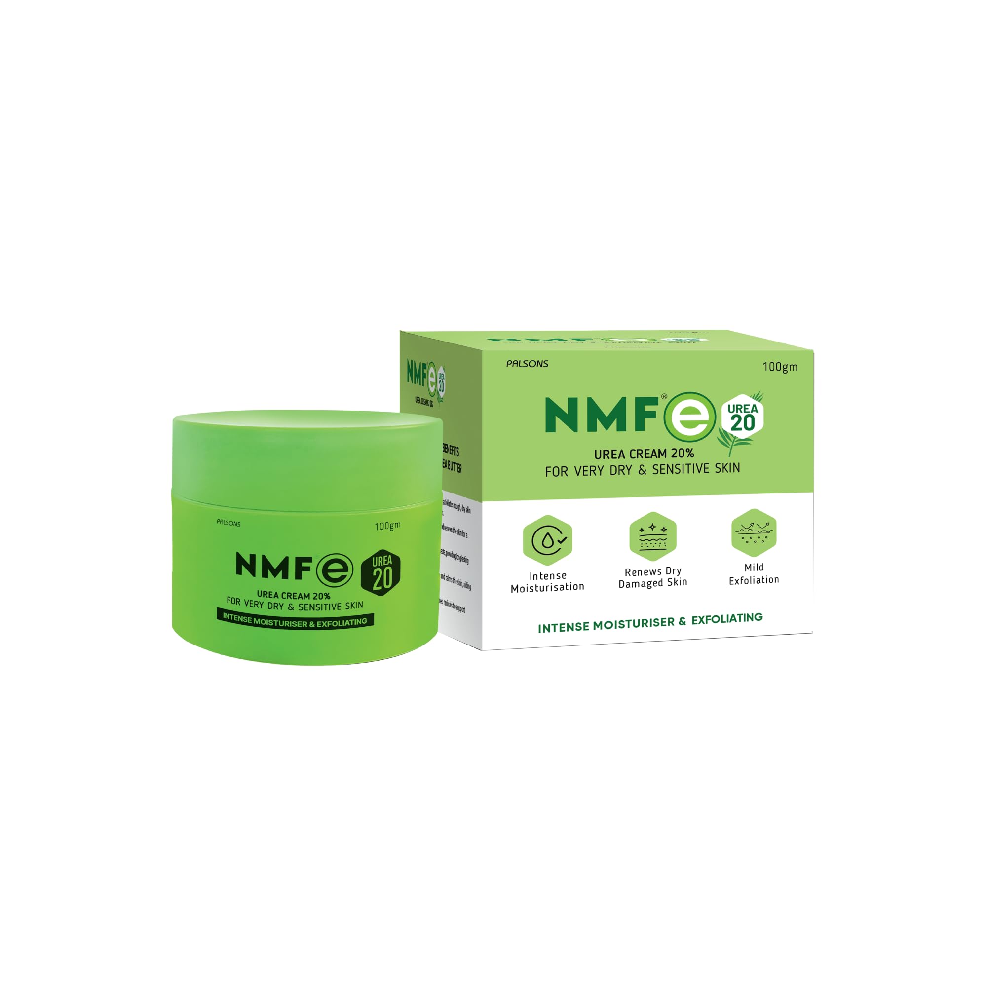 NMFe Urea 20% Cream for Severe Dry Skin & Xerosis | Dermatological Moisturiser With Shea Butter for Rough, Scaly Skin & Cracked Feet, and Plaque Psoriasis | 100GM-image-4