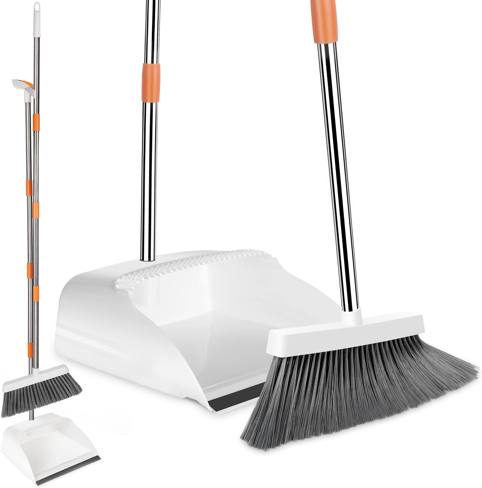 Upright Long Handle Dustpan and Brush Broom Set Lobby Home