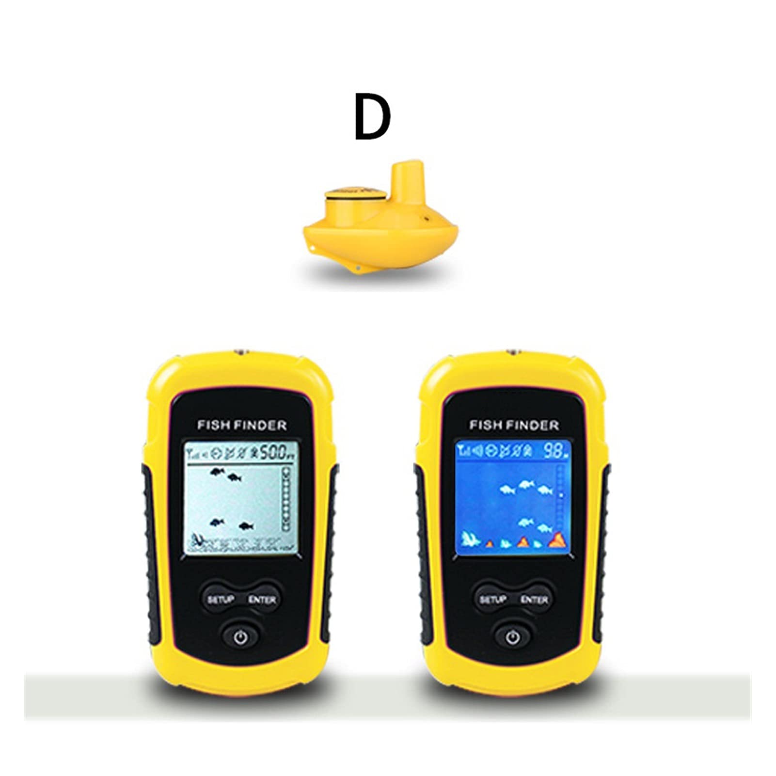 Wykrywacz ryb, Fisher Sonar Wireless z akcesoriami fishfindorowymi Przenośne Echo Fishing Sounder