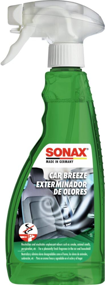 SONAX CAR BREEZE (500 ml) - Neutralises and eradicates unpleasant odours such as smoke, animal smells, perspiration, etc. | Item-No. 02922410-544