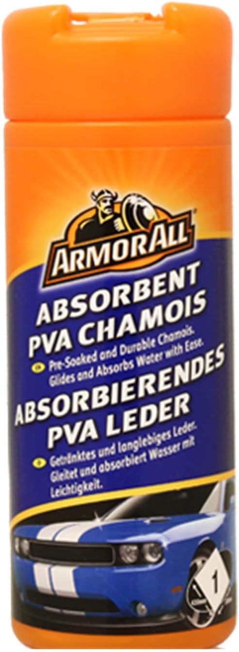 Armor All PVA Synthetik Chamois - Hochsaugendes Autotuch Für Streifenfreies Trocknen