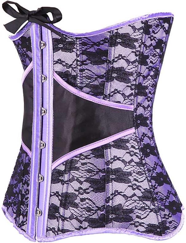 Underbust Push Up Lace Corset Top Cover Hip Bustier Outwear Floral Korset Exquisite Corsets korsett for women